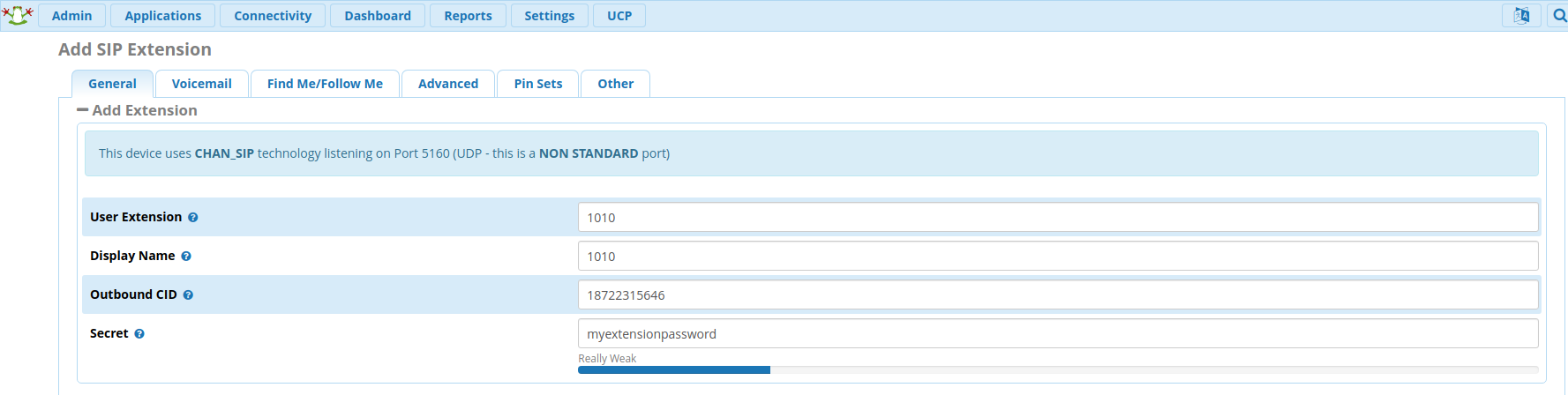 New Chan SIP Extension Interface.