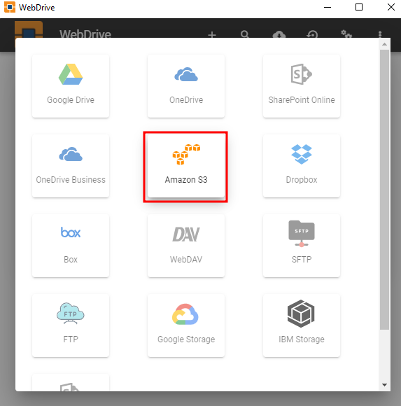 Amazon S3 setup.
