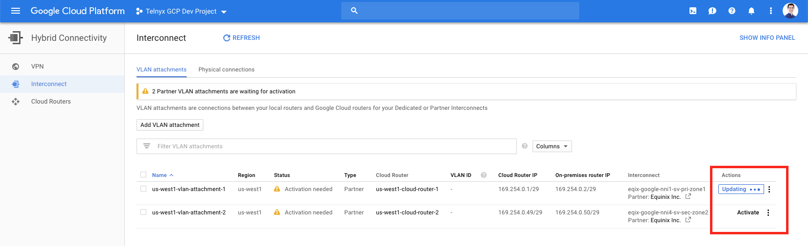 Google Cloud Platform VPC.