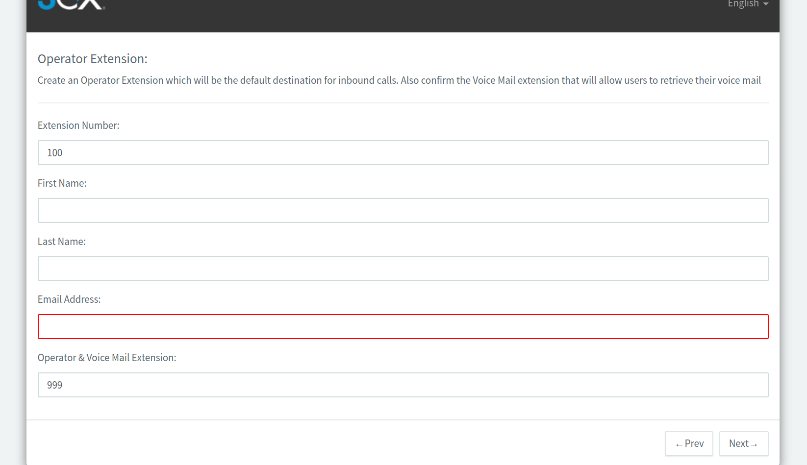 Operator extension installation page.