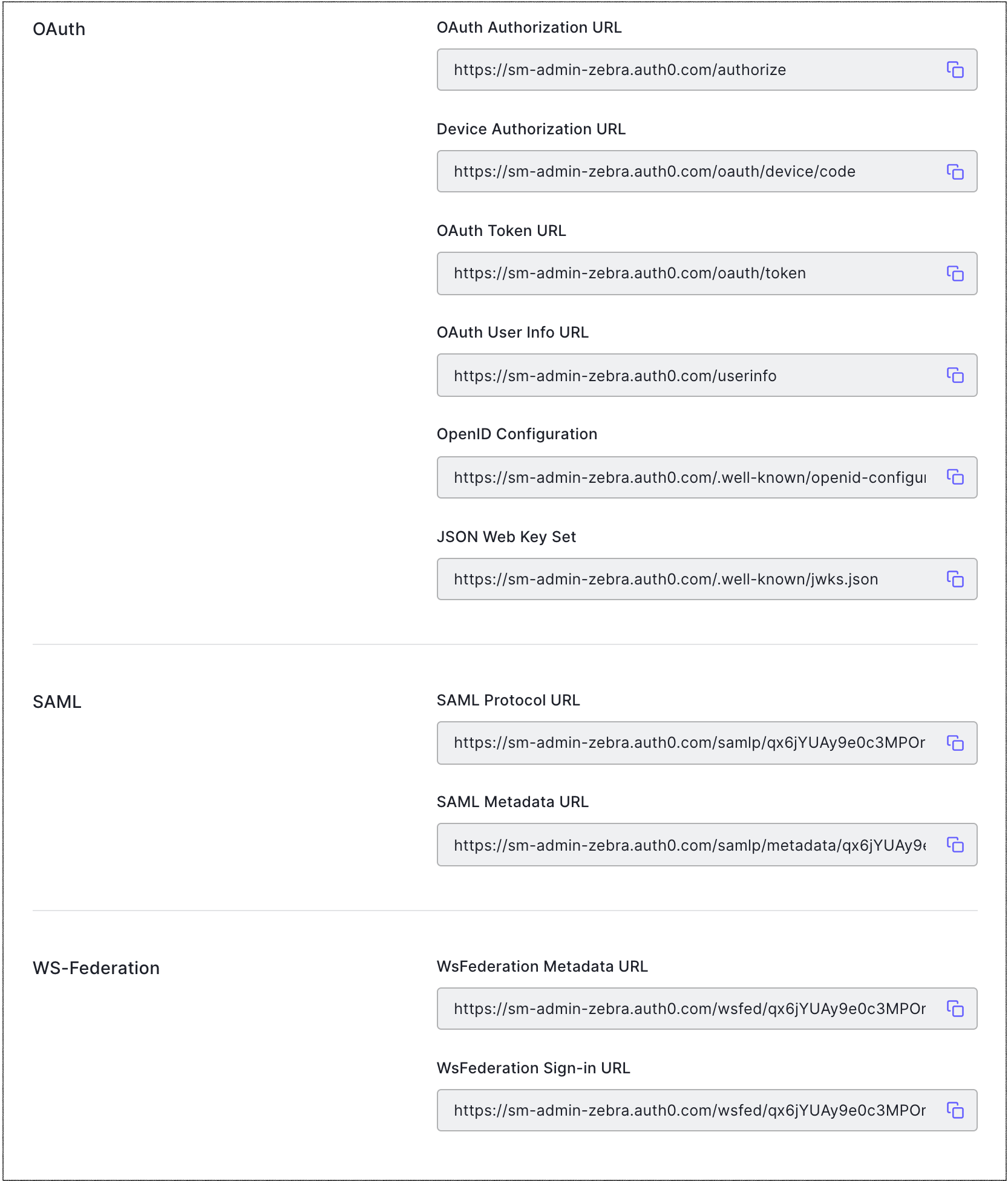 Auth0 Authorization page.