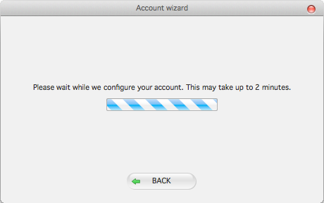 A loading Zoiper configuration.
