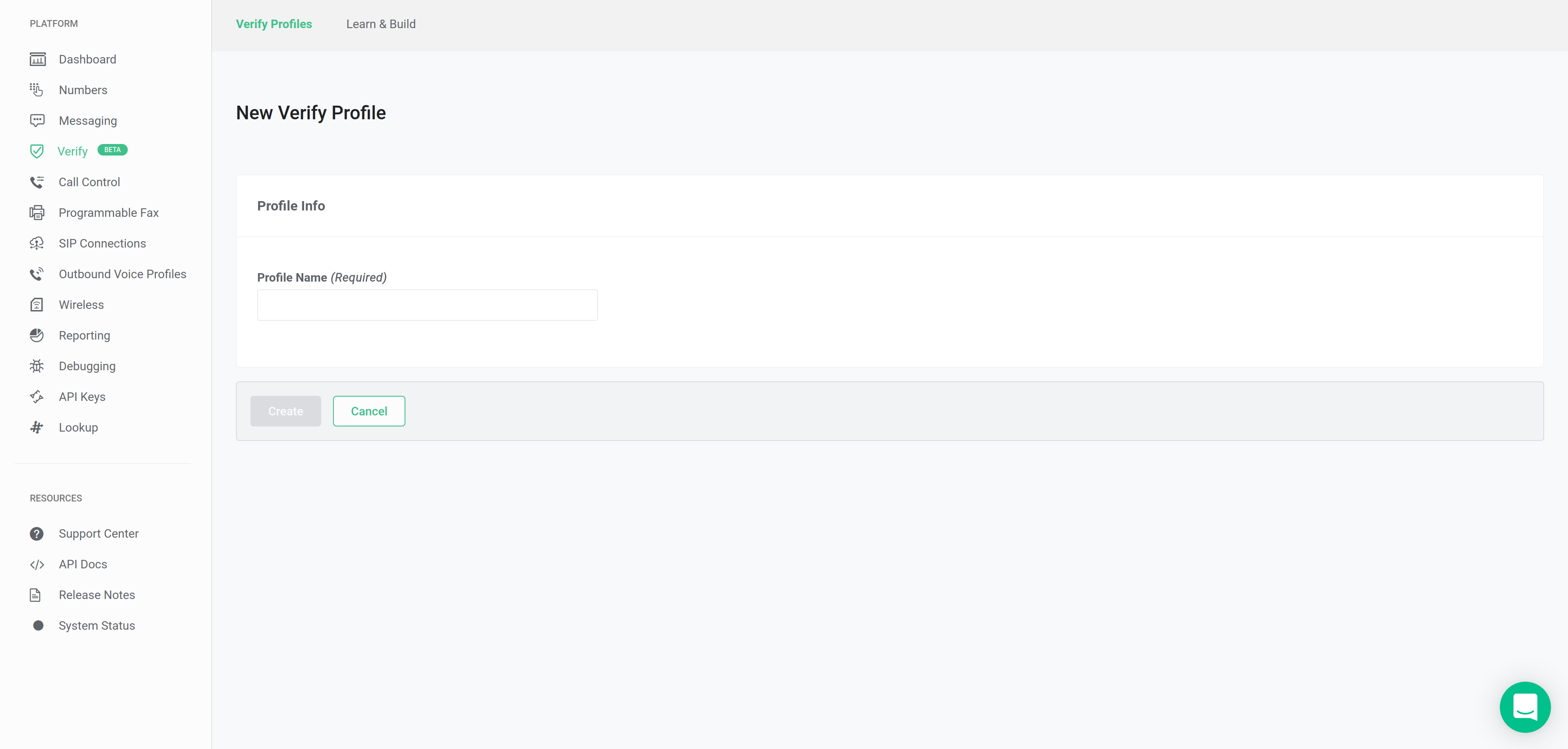 Verify profile icon settings page.