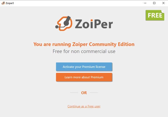 Activate a Zoiper 5 Pro license