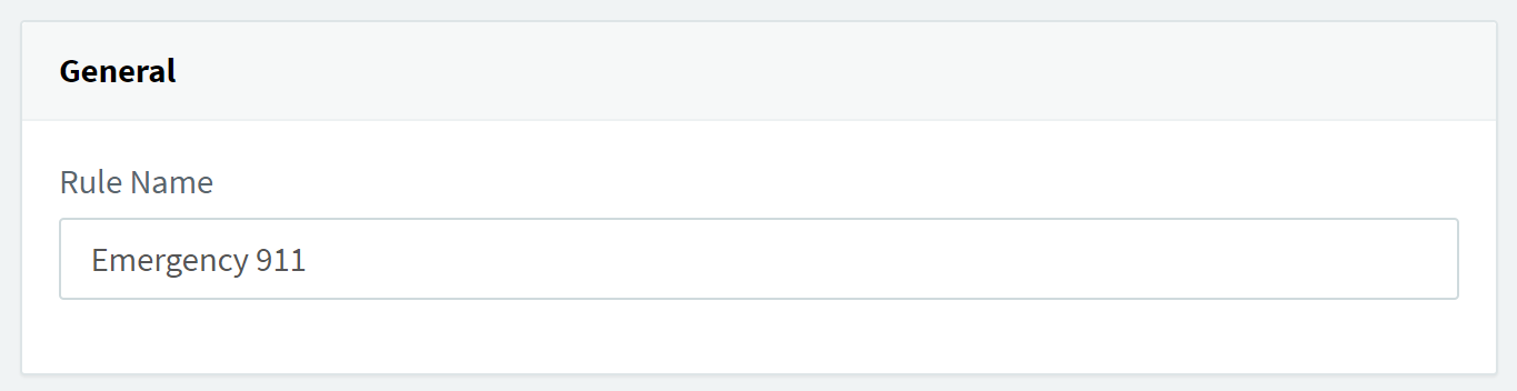 General outbound rule example