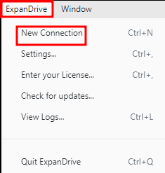 ExpanDrive section. 